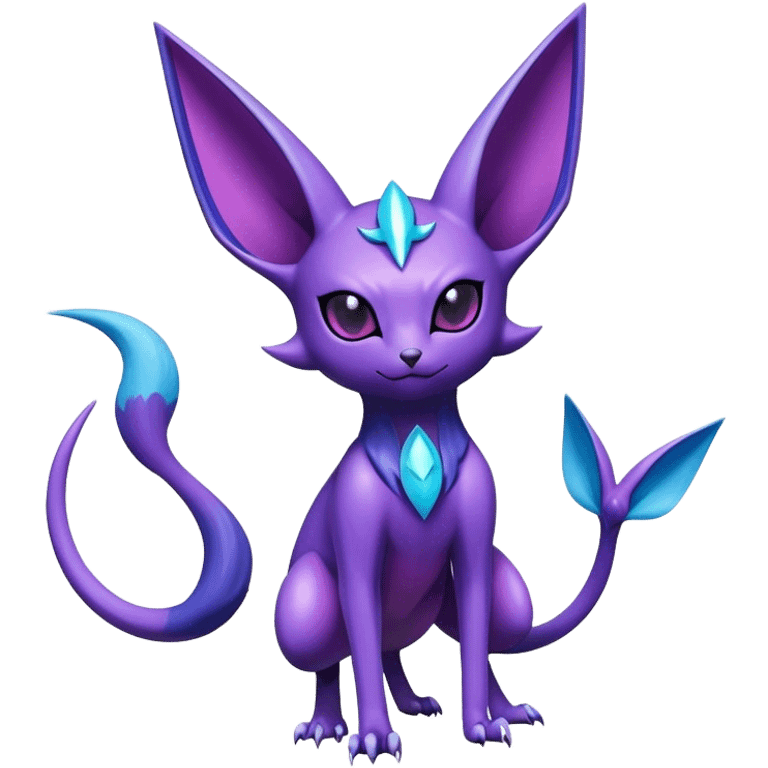 Cool Edgy Shiny Noibat-Espeon-hybrid  full body emoji