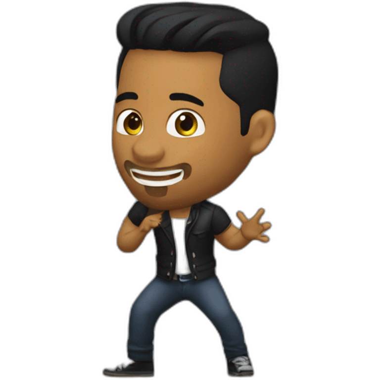 Romeo santos singing Imitadora emoji