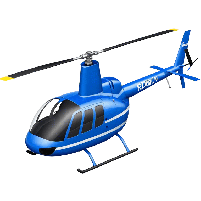 Robinson R44 - Robinson Helicopter Company (Model Year: 2021) (Iconic colour: Blue) emoji