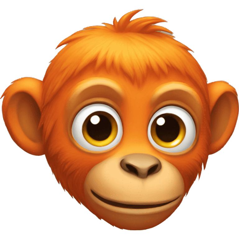 Orange monkey emoji