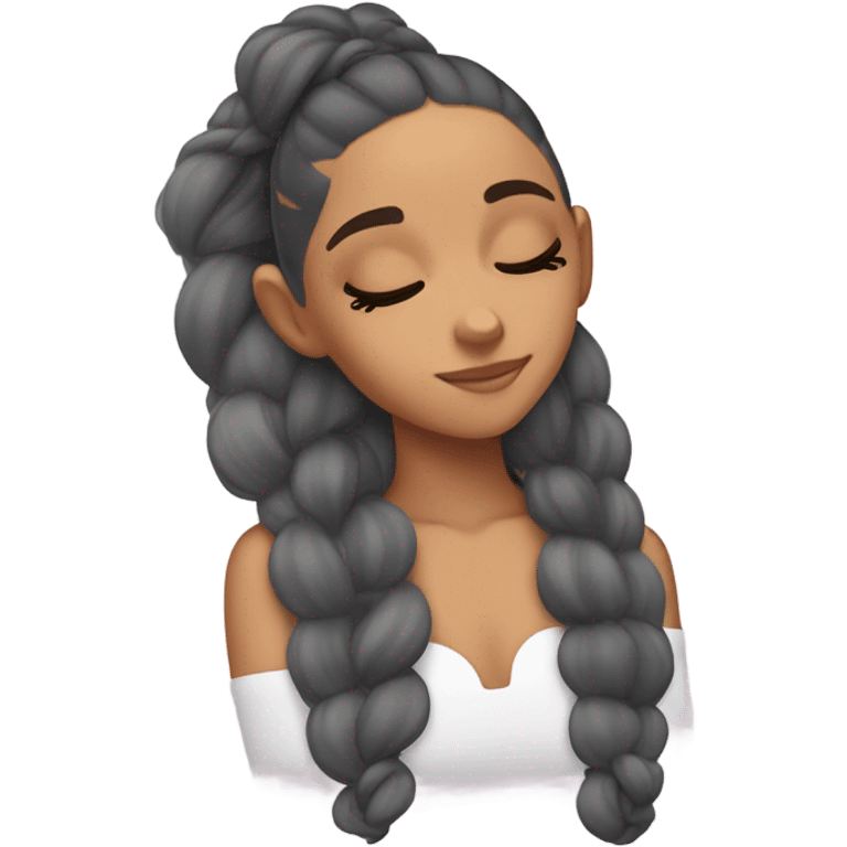 Ariana Grande sleeping emoji