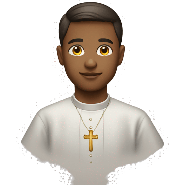 young catholic priest emoji