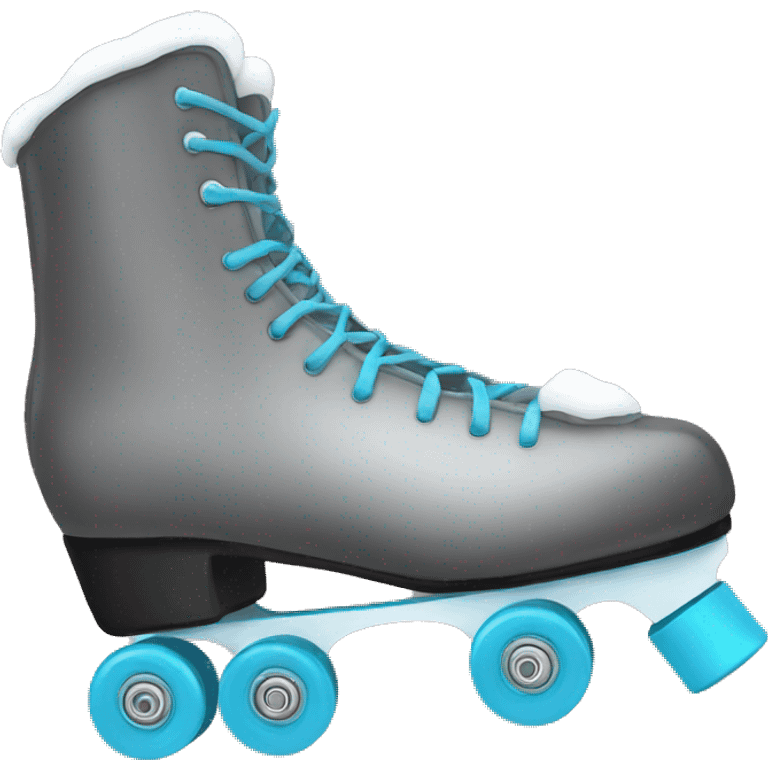 Winter roller skates emoji