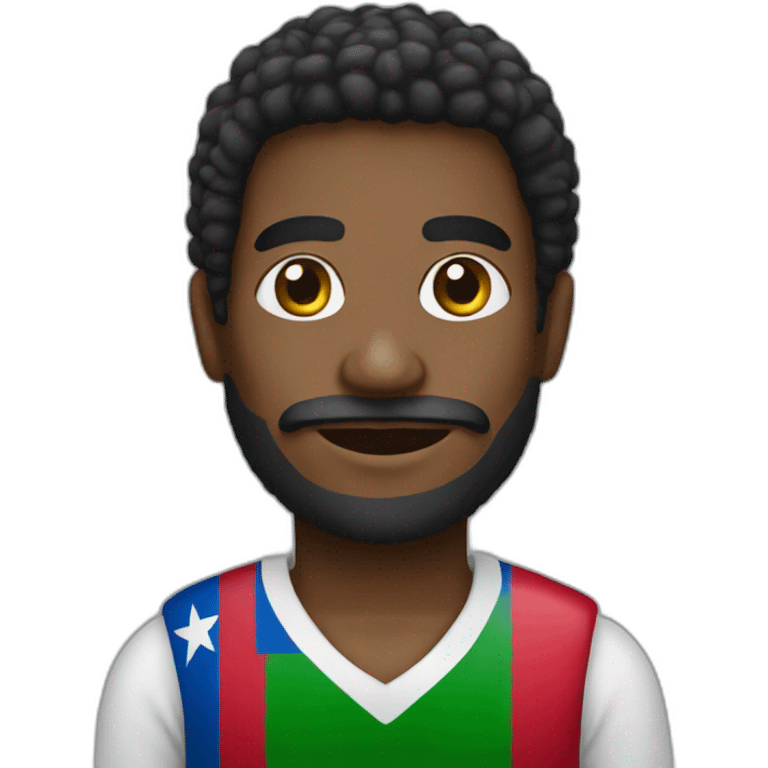 Papuan man with cuba flag emoji