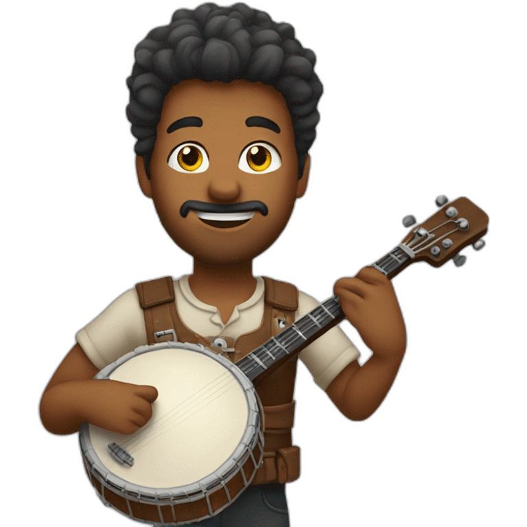 Playing banjo emoji