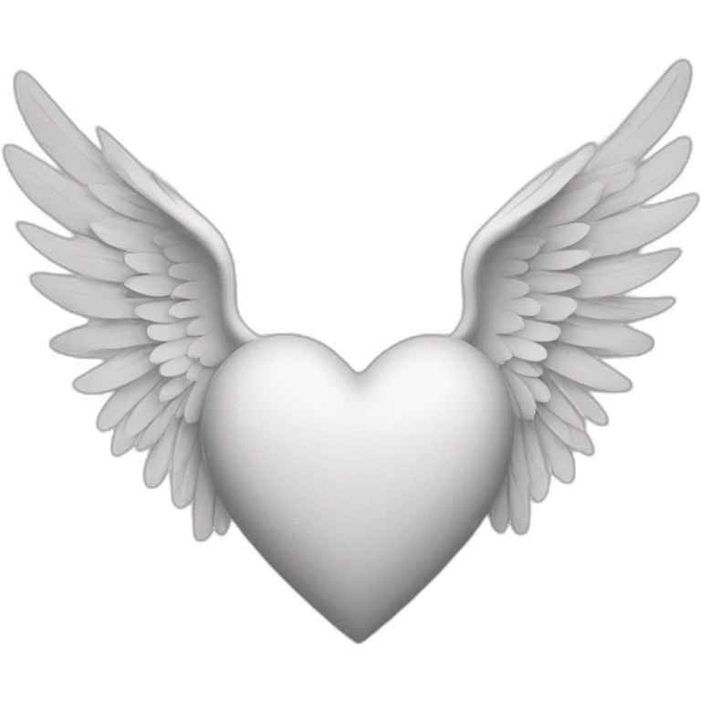 Heart with white wings emoji