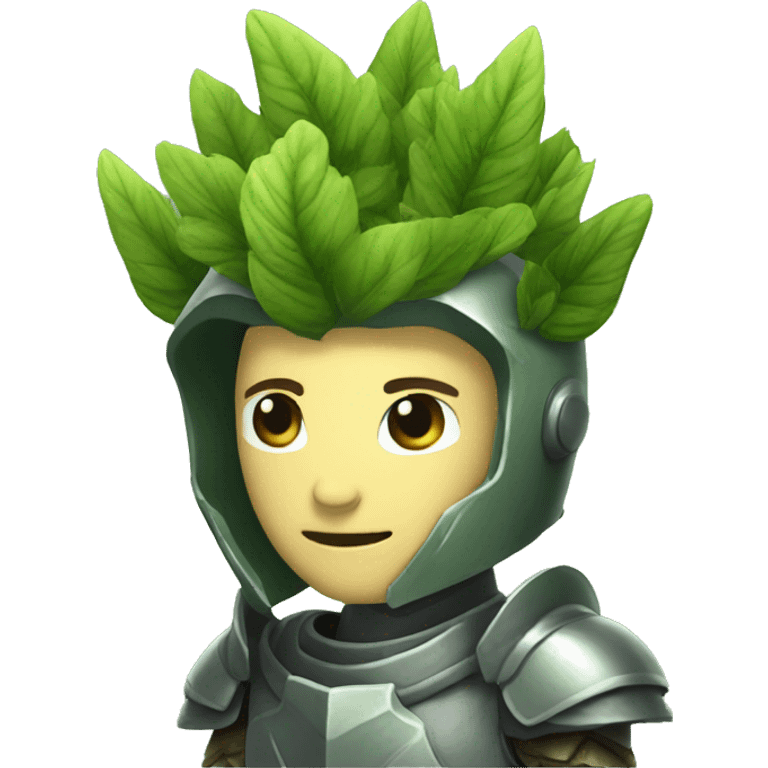 humanoid plant knight emoji