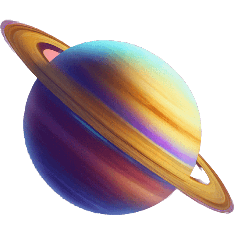 lisa frank saturn planet emoji