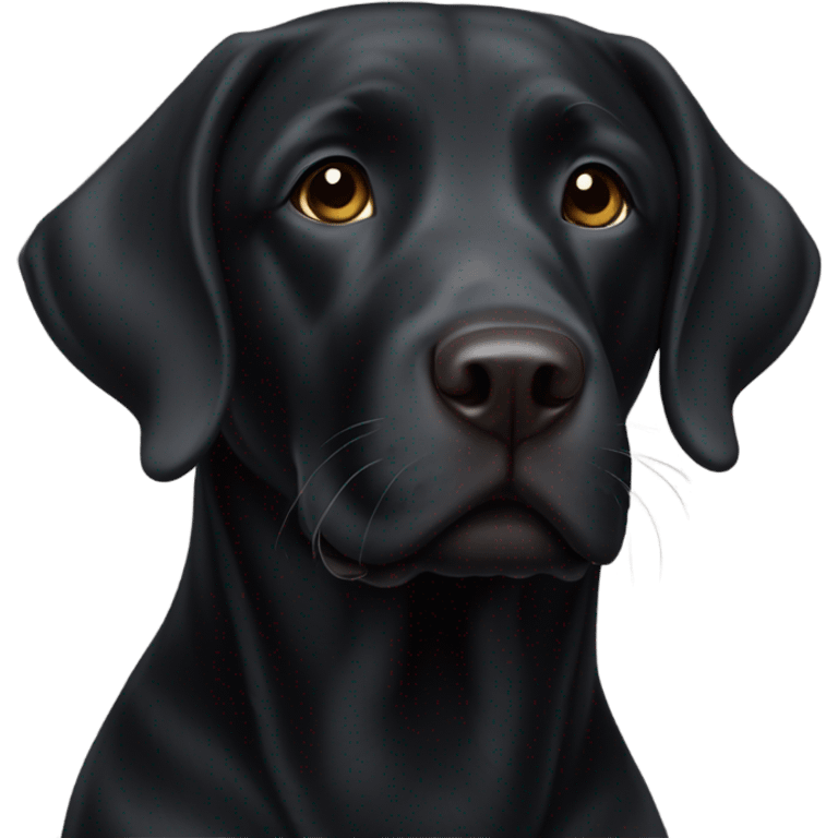 black lab white emoji