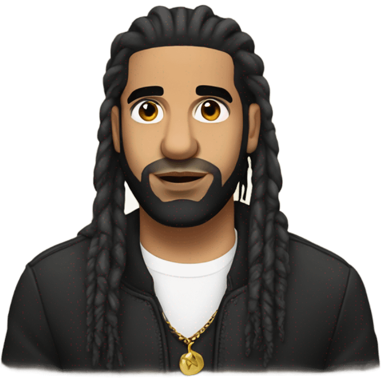 Drake with dreadlocks  emoji