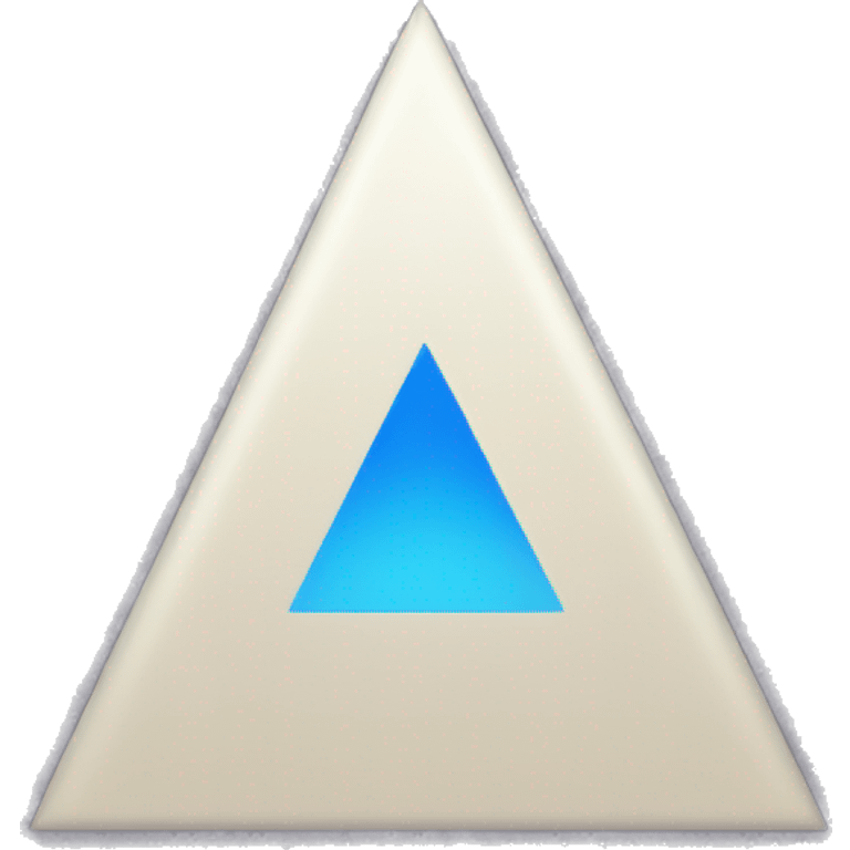 Blue triangle basic emoji