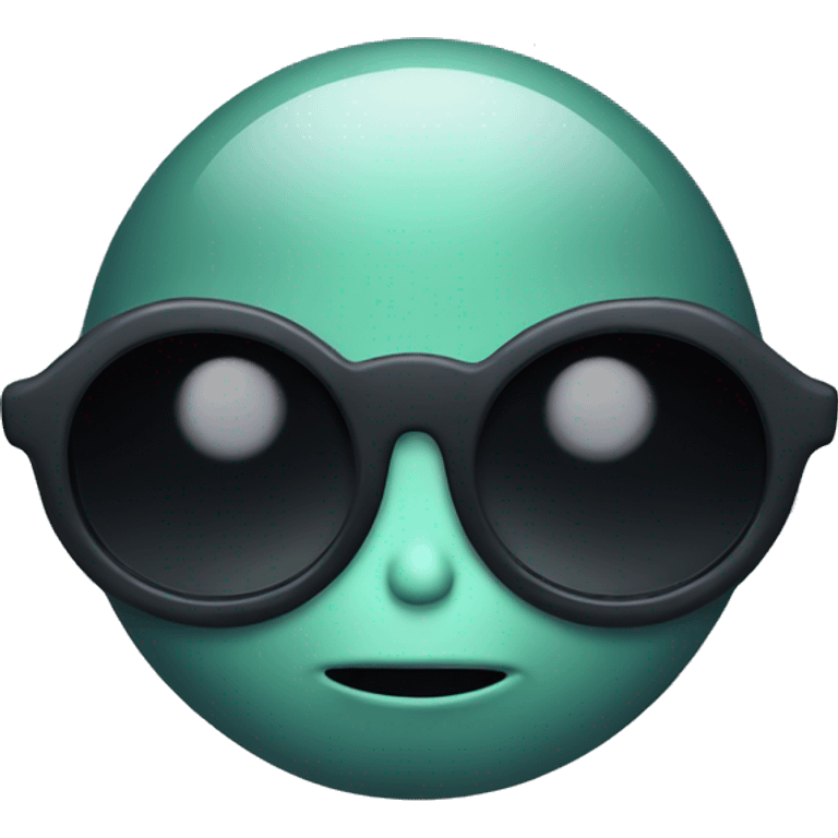 Alien wearing sunglasses at night  emoji