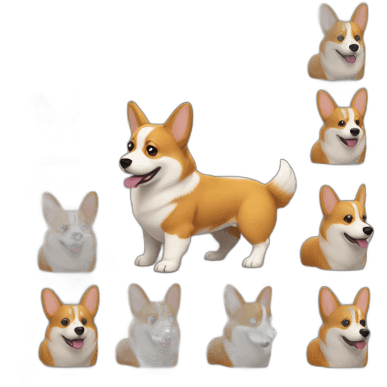 Corgi ironman emoji