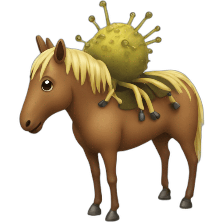 mite on a horse emoji