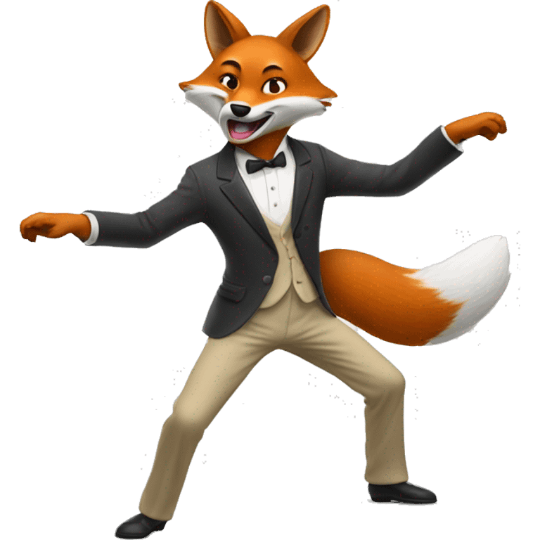 Un renard qui danse emoji