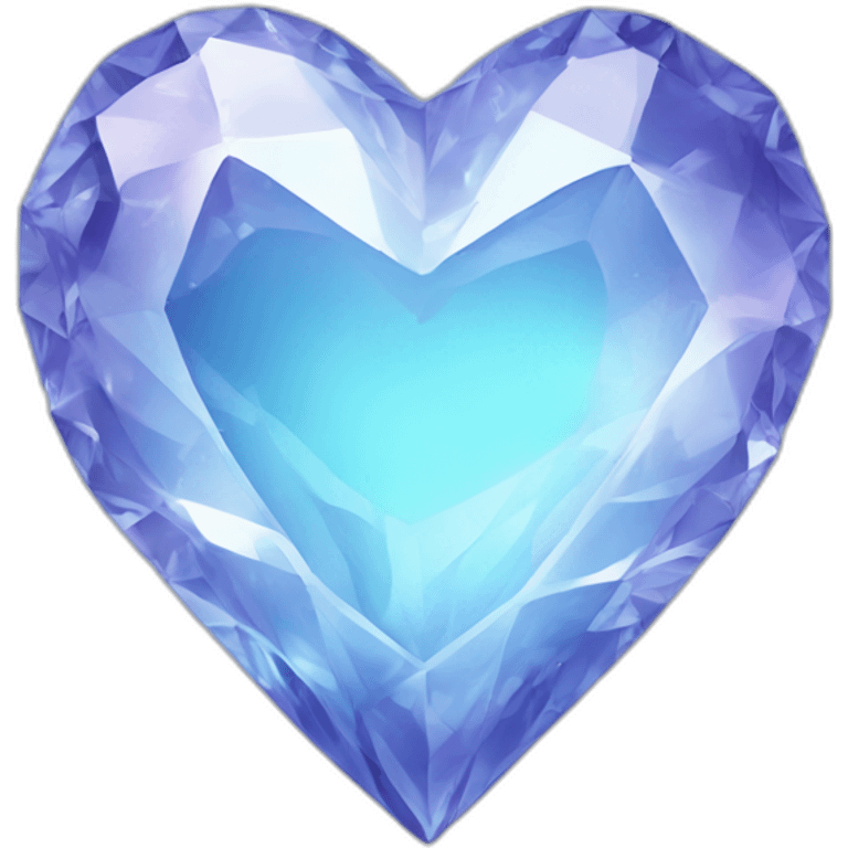 Crystal heart emoji