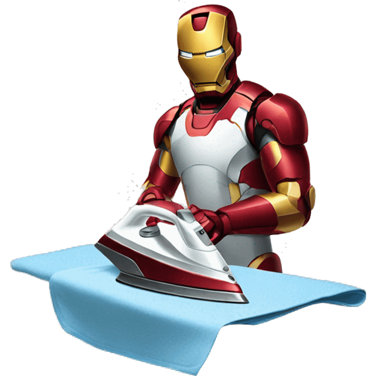 ironman ironing clothes emoji