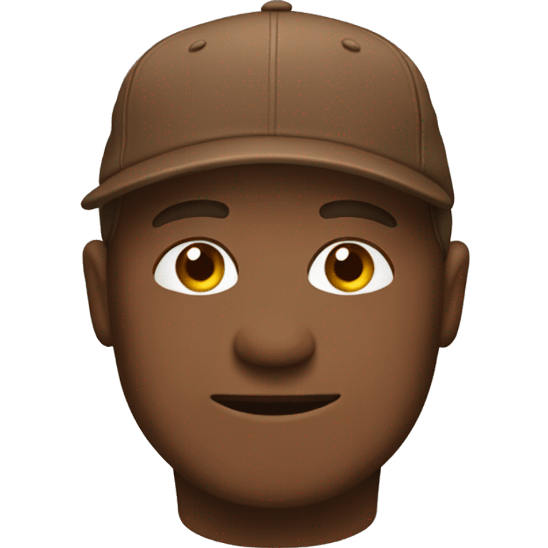 brown 5panl cap emoji