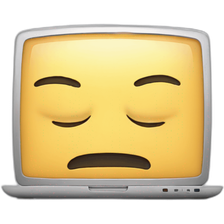 sleepy computer emoji