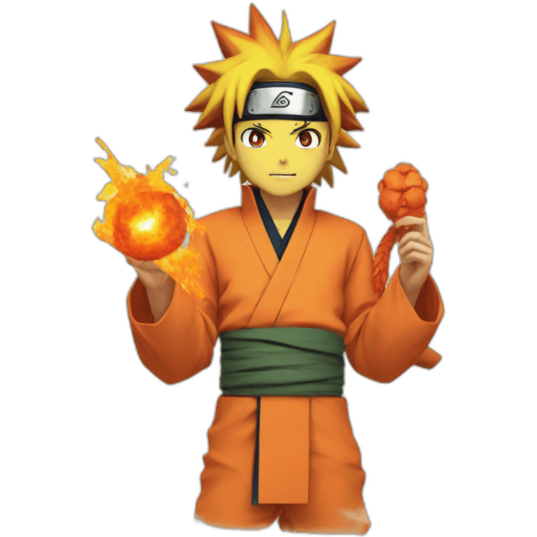 Naruto and kurama emoji