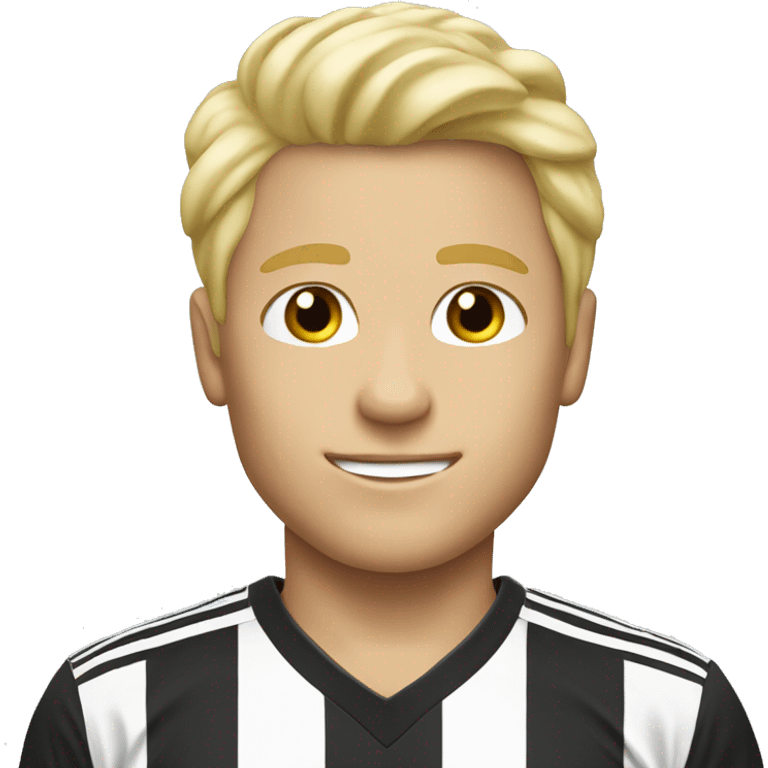 Soccer boy blonde hair emoji