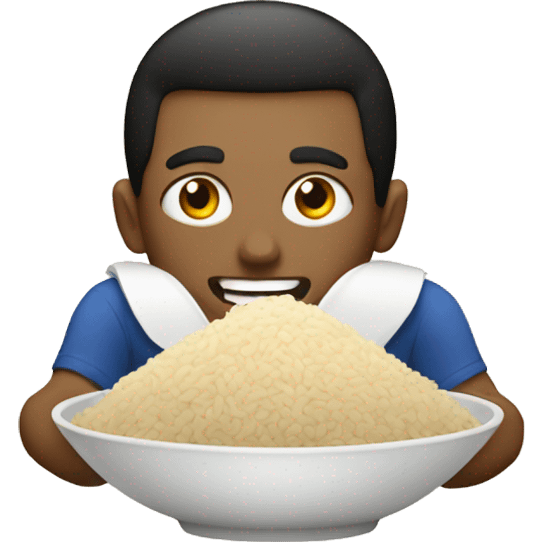 Eat rice emoji