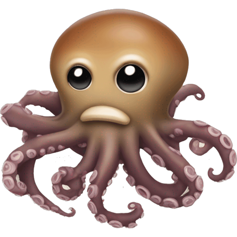 Pulpo con una nutria, medusa  emoji