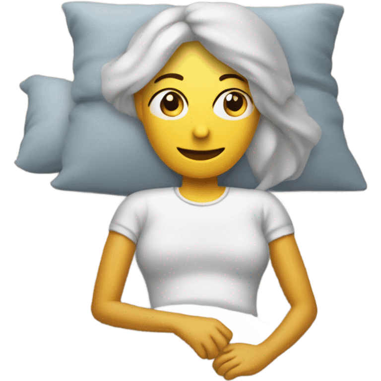 Bett schlafen frau emoji