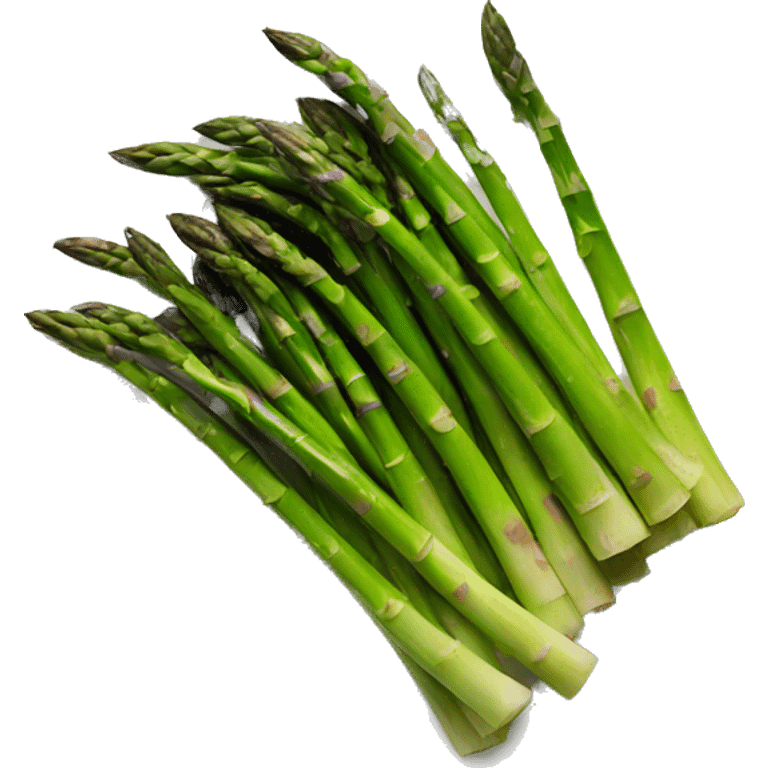 plate of asparagus emoji