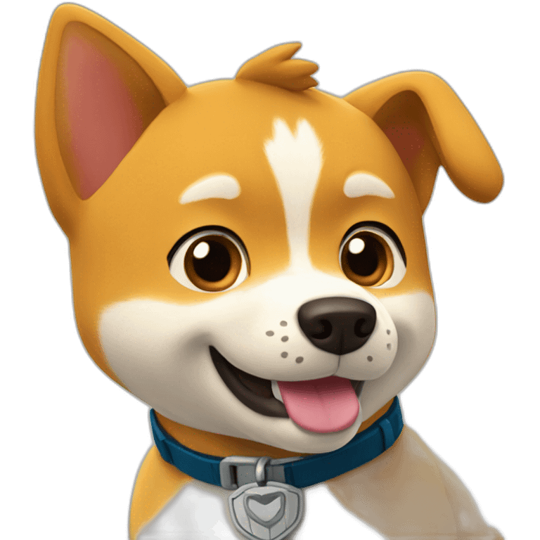 shiba inu in paw patrol emoji