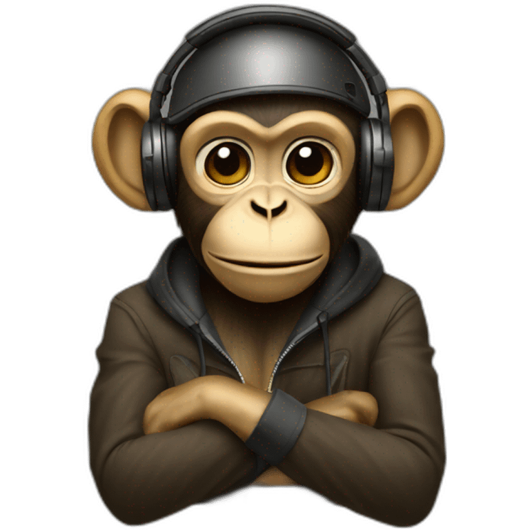 dj monkey  emoji