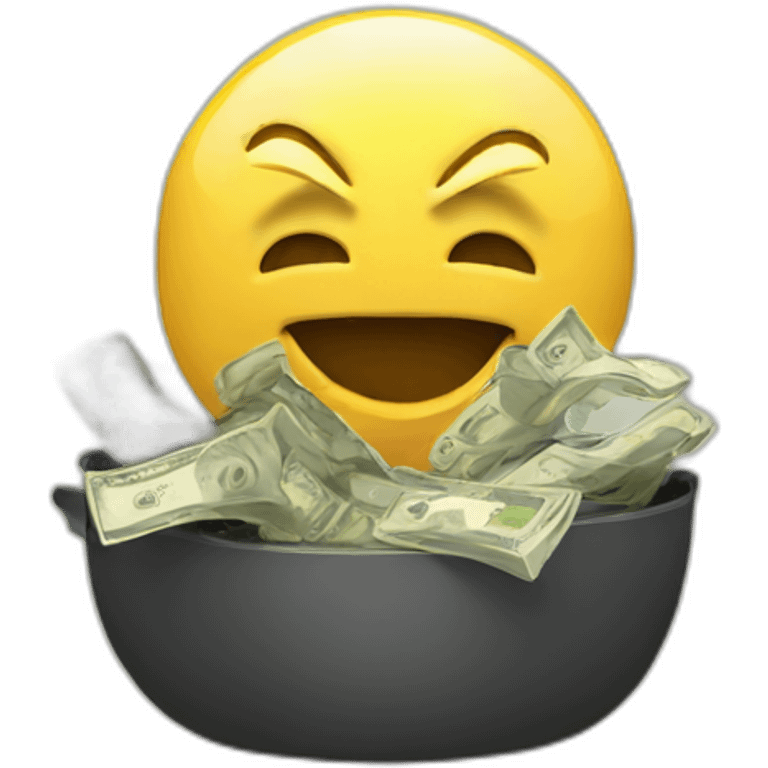 money exploding emoji