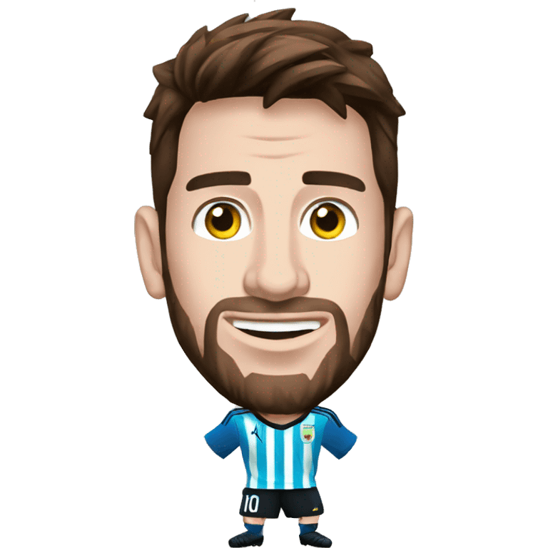 Messi con mundial  emoji