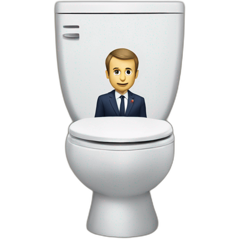 macron au toilette emoji