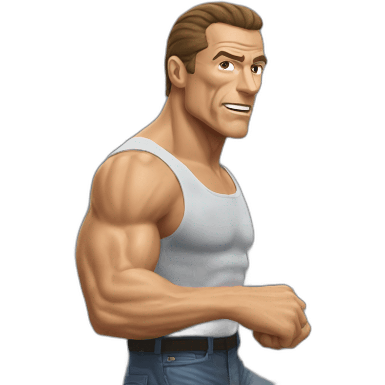 JEAN CLAUDE VAN DAMME dbalancing act emoji