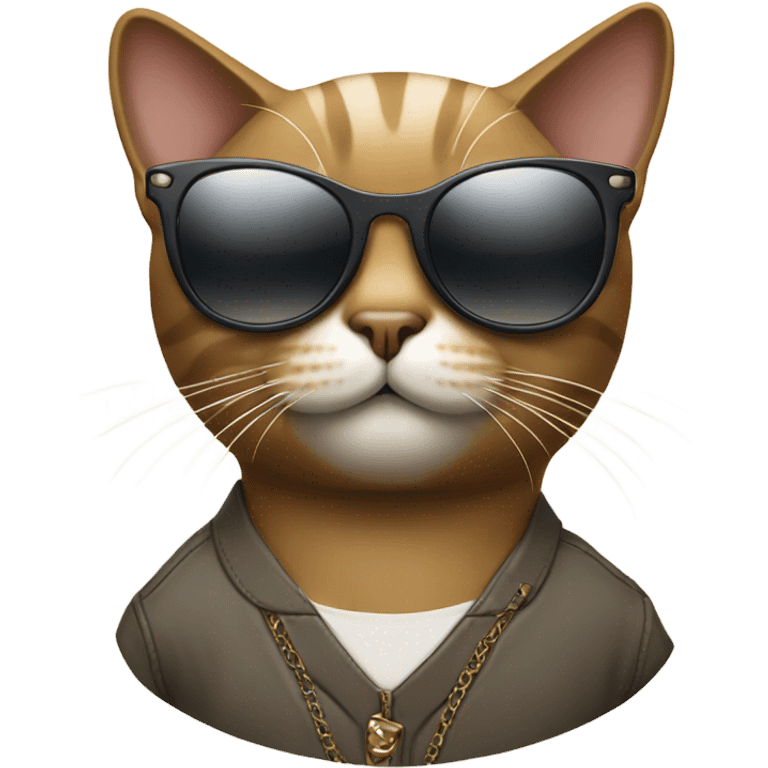 Cat with sunglasses emoji