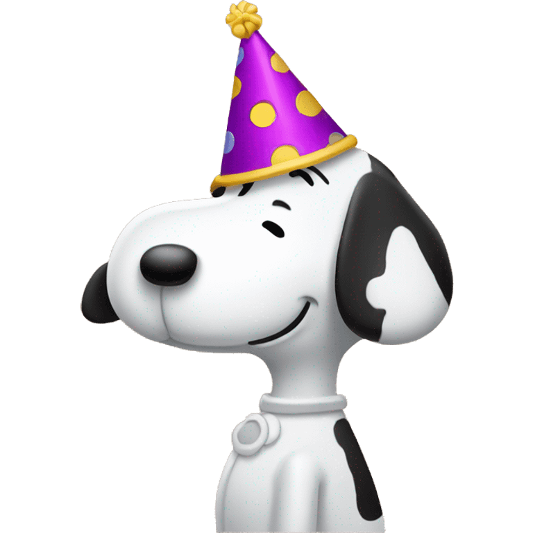 Snoopy birthday hat emoji