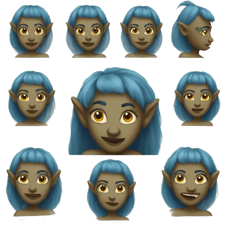 Female troll queen emoji