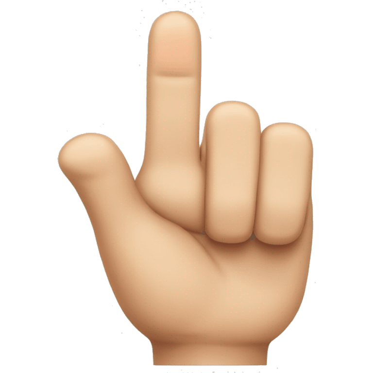 Hand emoji with thumb index and middle finger up emoji