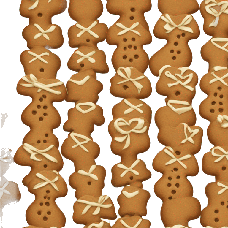 Gingerbread with bow emoji