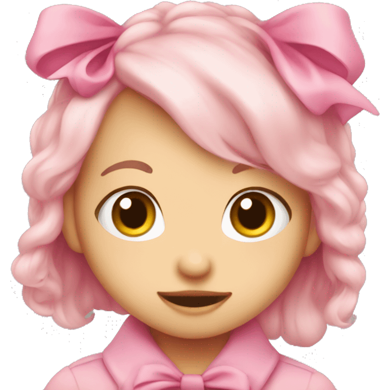 Cute pink bowww emoji