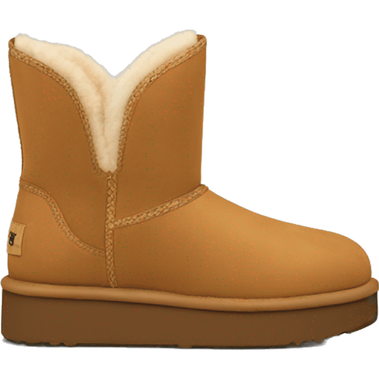 tan ugg tasman platform mini boots emoji