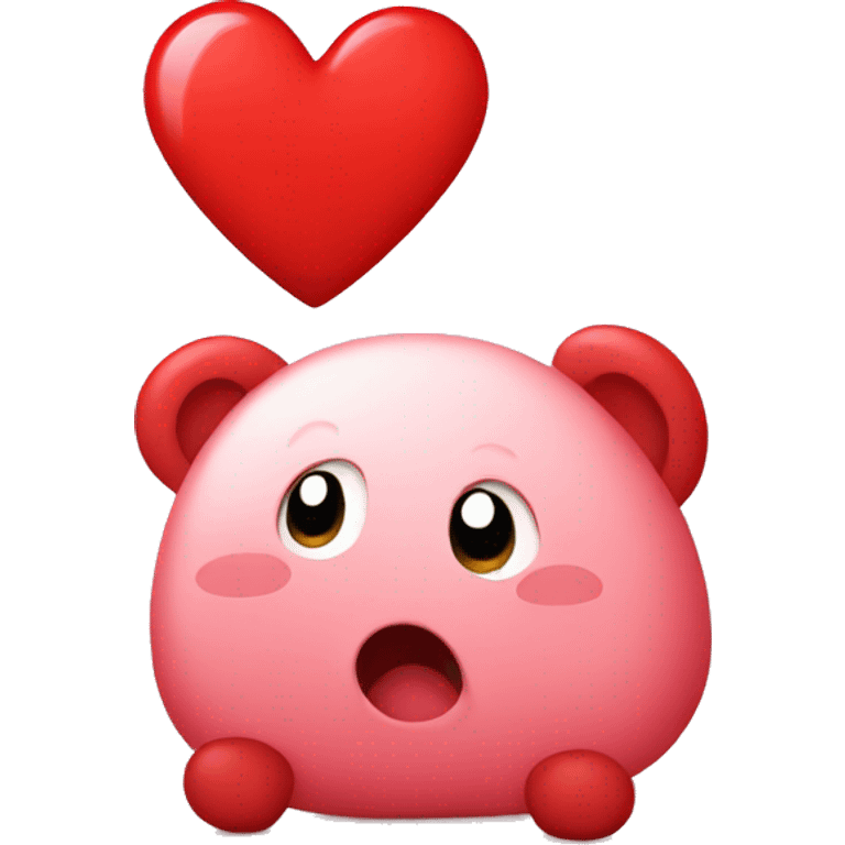 Cute red heart  emoji