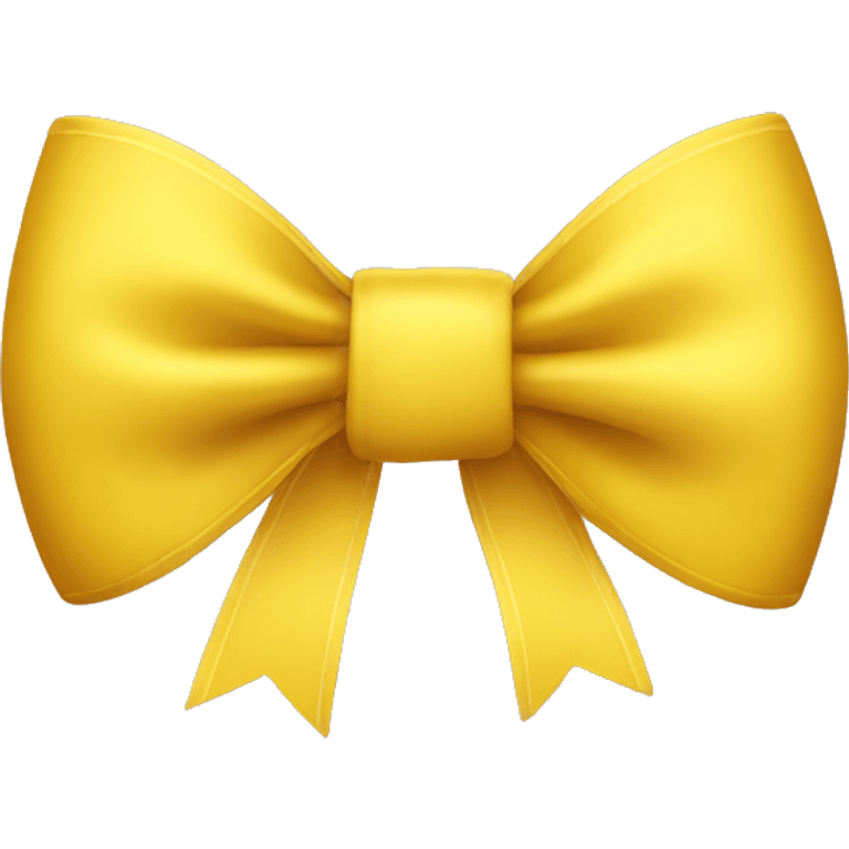 Yellow bow emoji