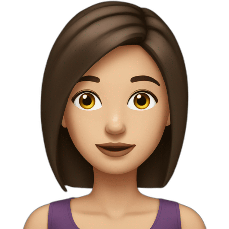 my beautiful brunette emoji