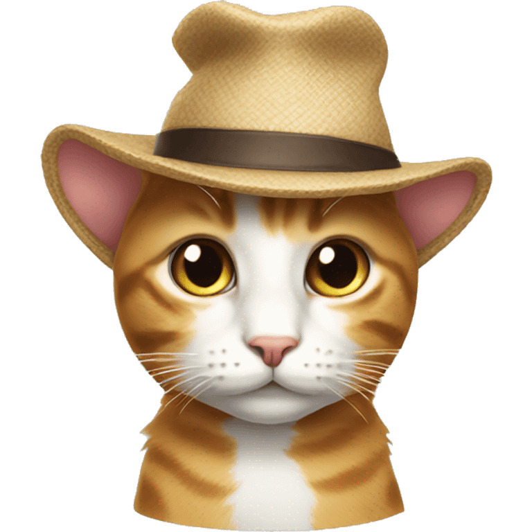 cat wearing hat emoji