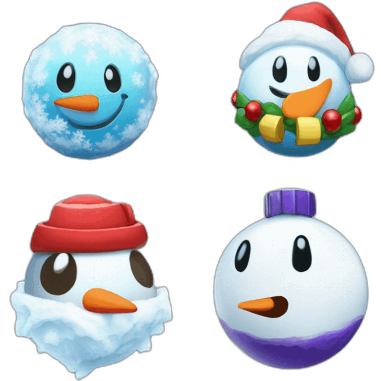 Snowman Badge Medal Epic Mystery Legendary NewYear PokemonTheme Pokeball Snowfall Snowballs emoji