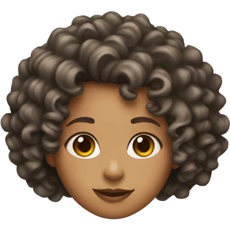 Curly haired girl emoji