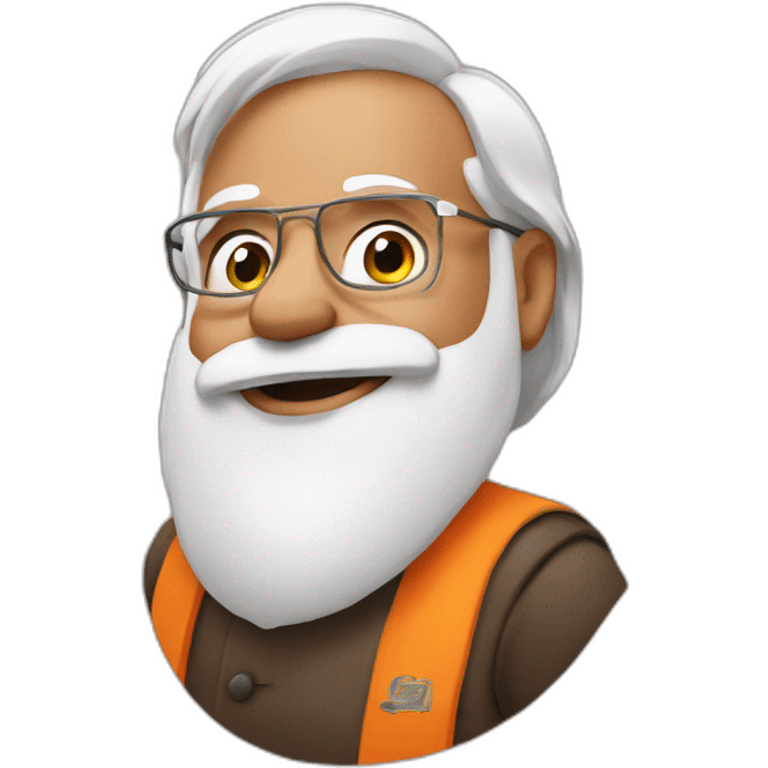 Modi with love emoji