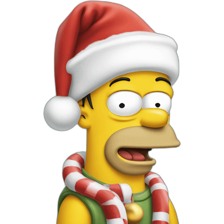 christmas homer simpson emoji